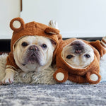 Fleece-Lined Warm Ear-Standing Dog Sweater - Stylish Pet Hoodie