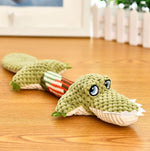 Plush Squeaky Chew Toy for Dogs – Crocodile Design
