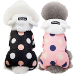 Warm Polka Dot Coat - Cozy Dog Winter Jacket