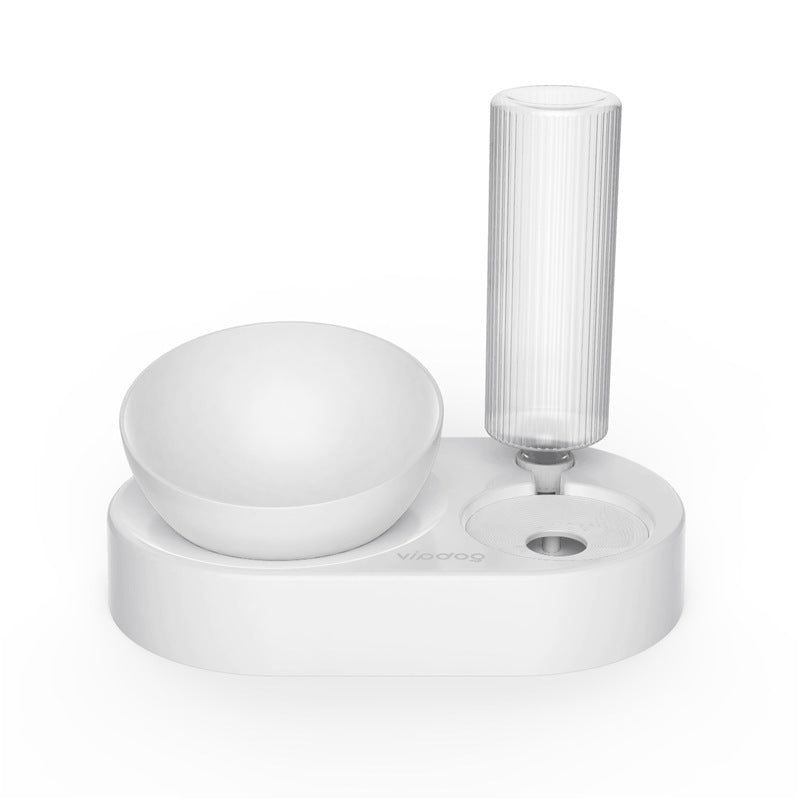 Adjustable Elevated Cat Feeder with Automatic Water Dispenser