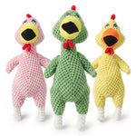 Squeaky Dog Toy – Pineapple Velvet & Screaming Chicken Pet Toy for Dogs and Cats
