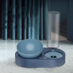 Adjustable Elevated Cat Feeder with Automatic Water Dispenser