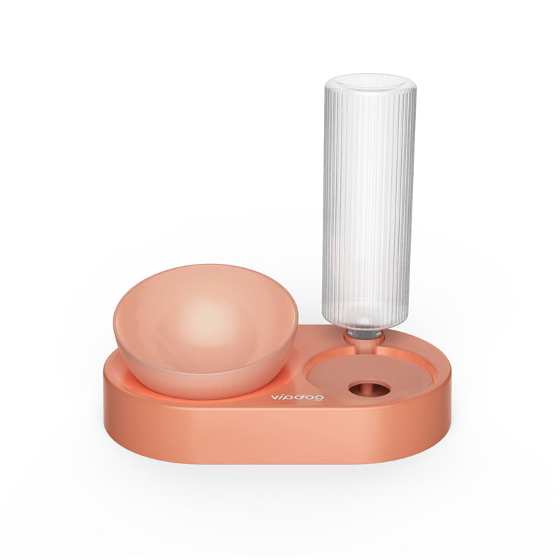 Adjustable Elevated Cat Feeder with Automatic Water Dispenser