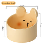 Ceramic Pet Food Bowl - Neck Protection Design for Cats & Dogs