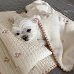 Fashion Square Dog & Cat Bed - Removable & Washable 3-Piece Set