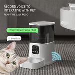 Smart WiFi Automatic Cat Feeder – 6L with mobile App Control