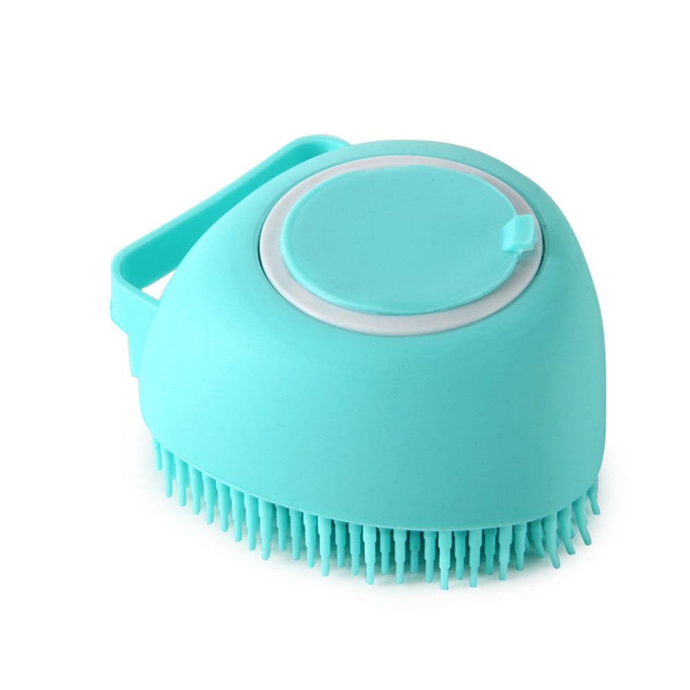 Silicone Shampoo-Dispensing Pet Bath Brush