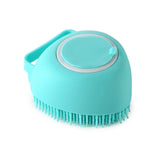Silicone Shampoo-Dispensing Pet Bath Brush