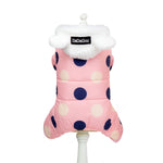 Warm Polka Dot Coat - Cozy Dog Winter Jacket