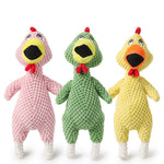 Squeaky Dog Toy – Pineapple Velvet & Screaming Chicken Pet Toy for Dogs and Cats