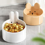 Ceramic Pet Food Bowl - Neck Protection Design for Cats & Dogs