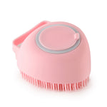 Silicone Shampoo-Dispensing Pet Bath Brush