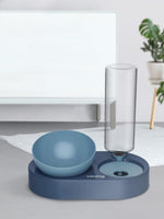 Adjustable Elevated Cat Feeder with Automatic Water Dispenser