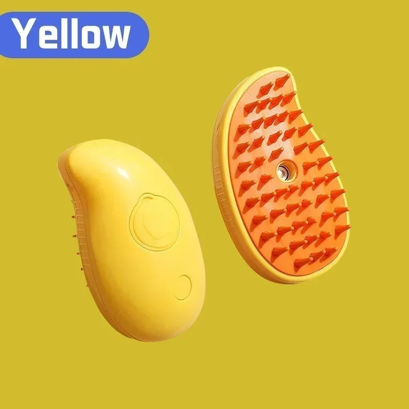 Pet Steamy Brush Pro - 3-in-1 Grooming, Massage & Steam Cleaning Tool