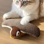 Interactive Chirping Bird Cat Toy – USB Rechargeable, Touch-Activated, Flapping Wings & Cat Teaser Attachment