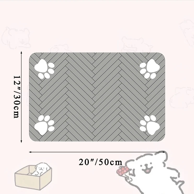 Absorbent Pet Feeding Mat - Waterproof & Non-Slip Pet Placemat
