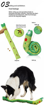 Indestructible Snail Dog Puzzle Feeder - Interactive & Squeaky Pet Toy