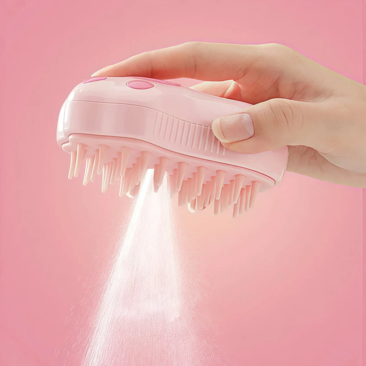 Pet Steamy Brush Pro - 3-in-1 Grooming, Massage & Steam Cleaning Tool