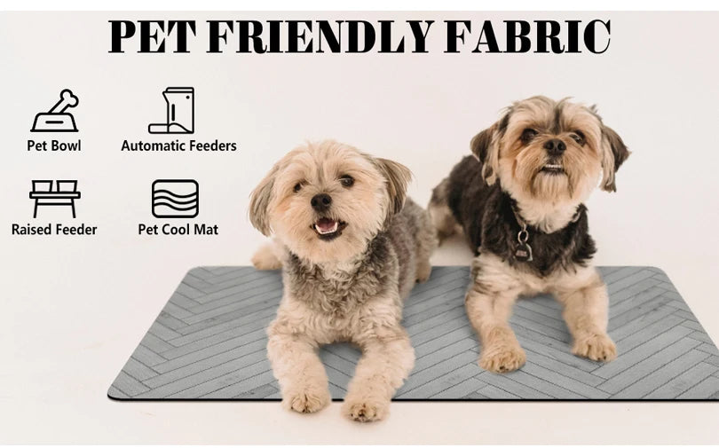 Absorbent Pet Feeding Mat - Waterproof & Non-Slip Pet Placemat