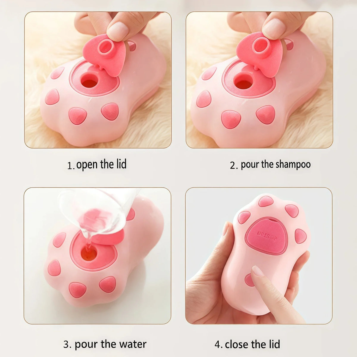 Pet Steamy Brush Pro - 3-in-1 Grooming, Massage & Steam Cleaning Tool
