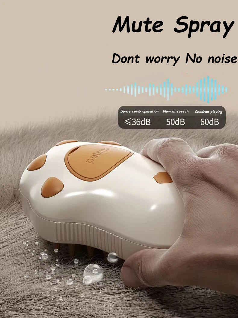 Pet Steamy Brush Pro - 3-in-1 Grooming, Massage & Steam Cleaning Tool