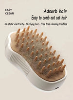 Pet Steamy Brush Pro - 3-in-1 Grooming, Massage & Steam Cleaning Tool