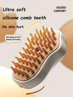 Pet Steamy Brush Pro - 3-in-1 Grooming, Massage & Steam Cleaning Tool