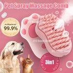 Pet Steamy Brush Pro - 3-in-1 Grooming, Massage & Steam Cleaning Tool