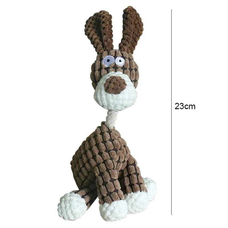 Corduroy Squeaky Chew Toy for Dogs