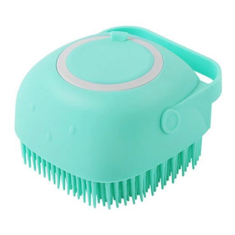 Silicone Shampoo-Dispensing Pet Bath Brush