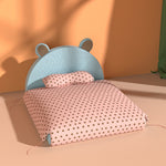 Cozy All-Season Small Dog & Cat Bed - Plush Kennel for Ultimate Comfort