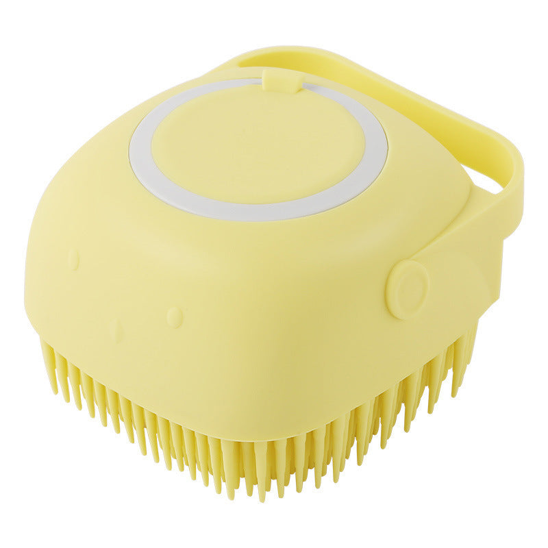 Silicone Shampoo-Dispensing Pet Bath Brush