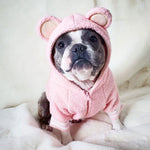Fleece-Lined Warm Ear-Standing Dog Sweater - Stylish Pet Hoodie