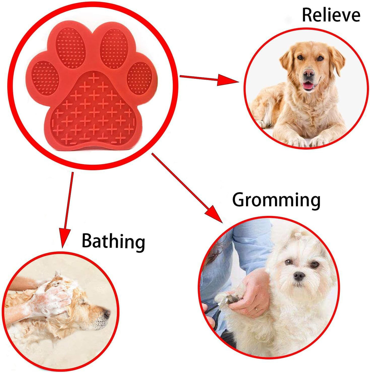 Dog Licking Mat - Anxiety-Reducing Slow Feeder Pad for Dogs