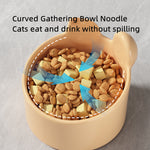 Ceramic Pet Food Bowl - Neck Protection Design for Cats & Dogs