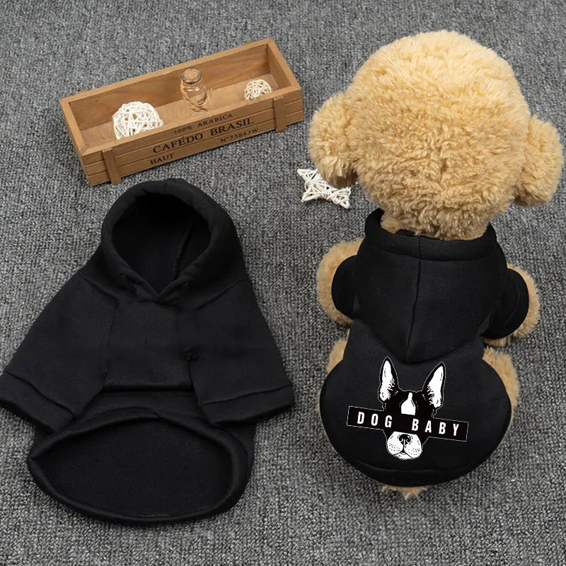 Padded Dog Sweater - Comfortable Fleece Clothing for Small, Medium, and Large Dogs