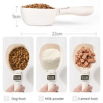 Pet Food Scale with LCD Display - Digital Measuring Spoon for Precise Feeding