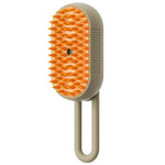 USB Rechargeable Steam Cat Grooming Brush – Anti-Static & Detangling