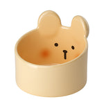 Ceramic Pet Food Bowl - Neck Protection Design for Cats & Dogs