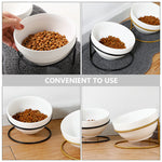Tilting Pet Bowl Rack Water Bowl Cat Bowl Ceramic Cat Bowl