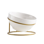 Tilting Pet Bowl Rack Water Bowl Cat Bowl Ceramic Cat Bowl