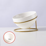 Tilting Pet Bowl Rack Water Bowl Cat Bowl Ceramic Cat Bowl