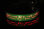 LED Luminous Engraved Leather Dog Collar - Rechargeable Pet Collar