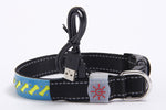 LED Luminous Engraved Leather Dog Collar - Rechargeable Pet Collar