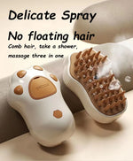 Pet Steamy Brush Pro - 3-in-1 Grooming, Massage & Steam Cleaning Tool