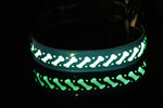 LED Luminous Engraved Leather Dog Collar - Rechargeable Pet Collar